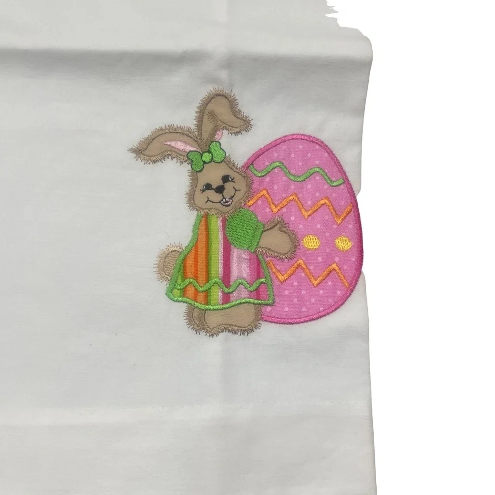 Lot of Three Fun Themed Pillow Cases‎ Appliqué Vintage Not Used 18 1/2 x 12 1/4